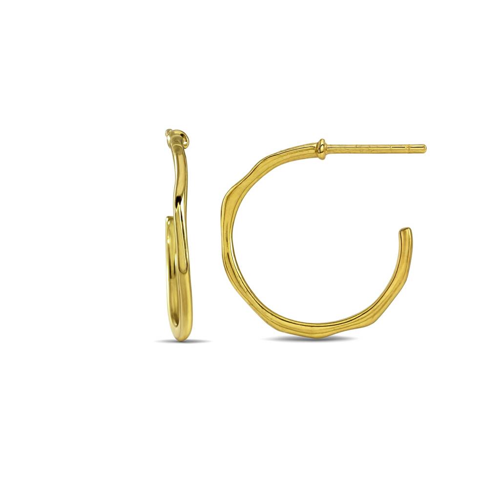 Classic 92.5 Sterling Silver Hoops : AWE-362