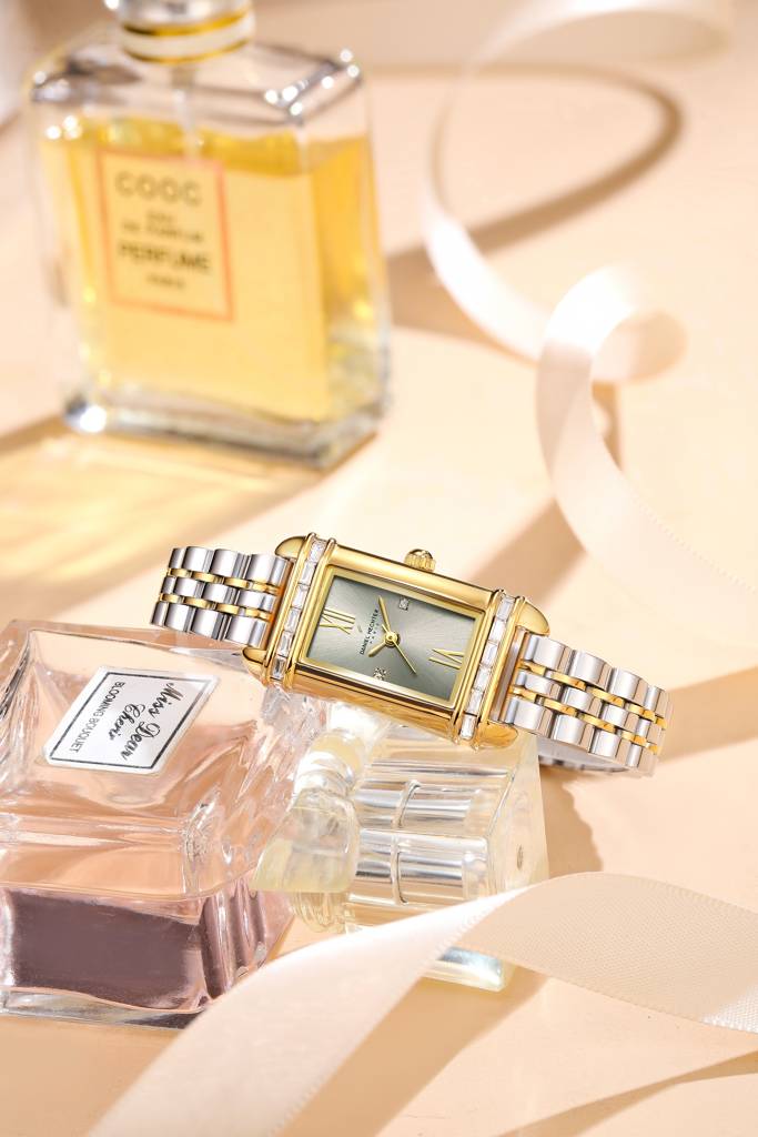 Daniel Hechter Paris Louvre Collection Square Dial Watch For Women With Roman Indices And Stainless Steel Strap-D : DHW2006-55