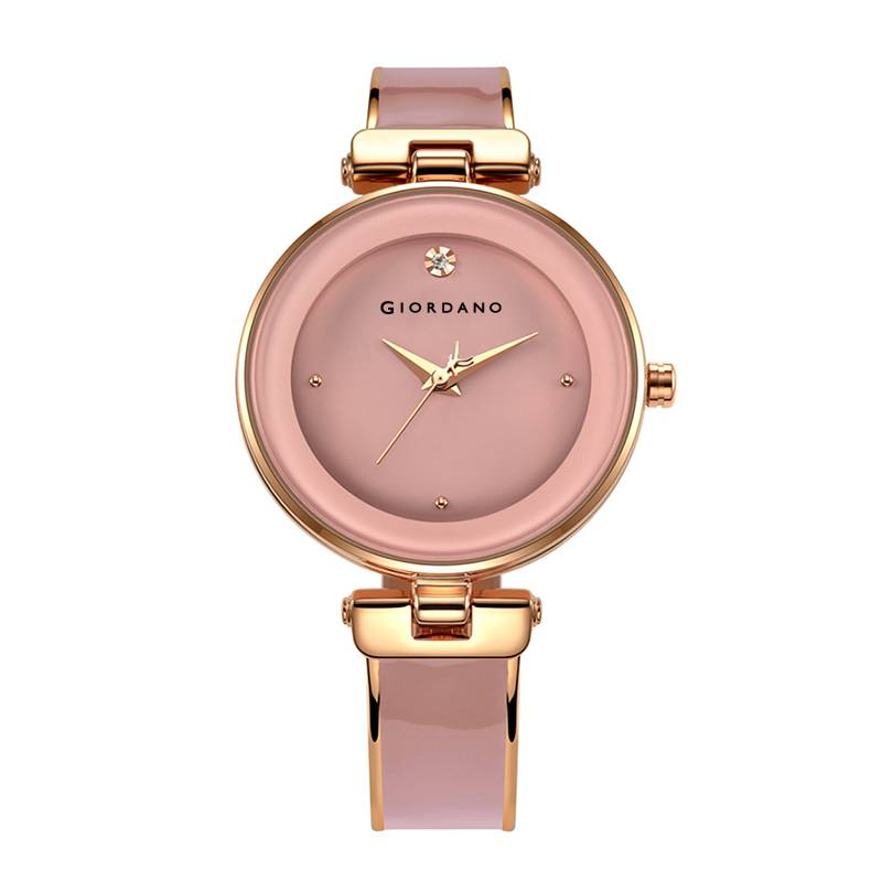 Giordano Designer Analog Watch For Women Â Glossy Round Dial & Bracelet Style Stainless Steel Strap-Gz-60099 : GZ-60099-22