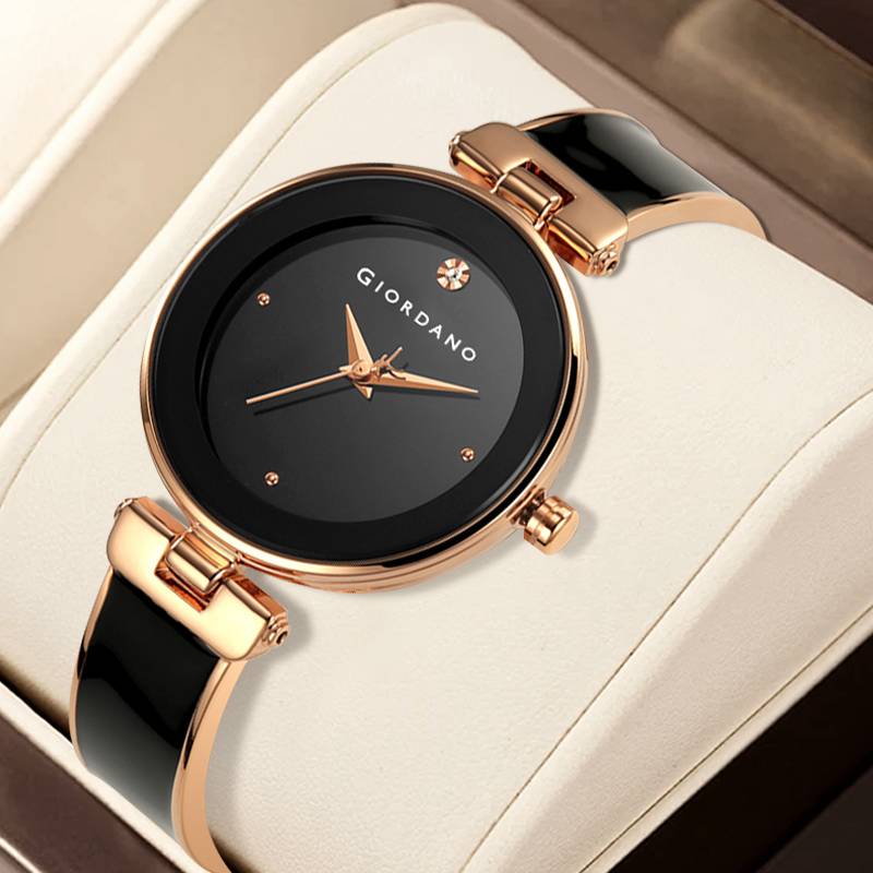 Giordano Designer Analog Watch For Women Â Glossy Round Dial & Bracelet Style Stainless Steel Strap-Gz-60099 : GZ-60099-11