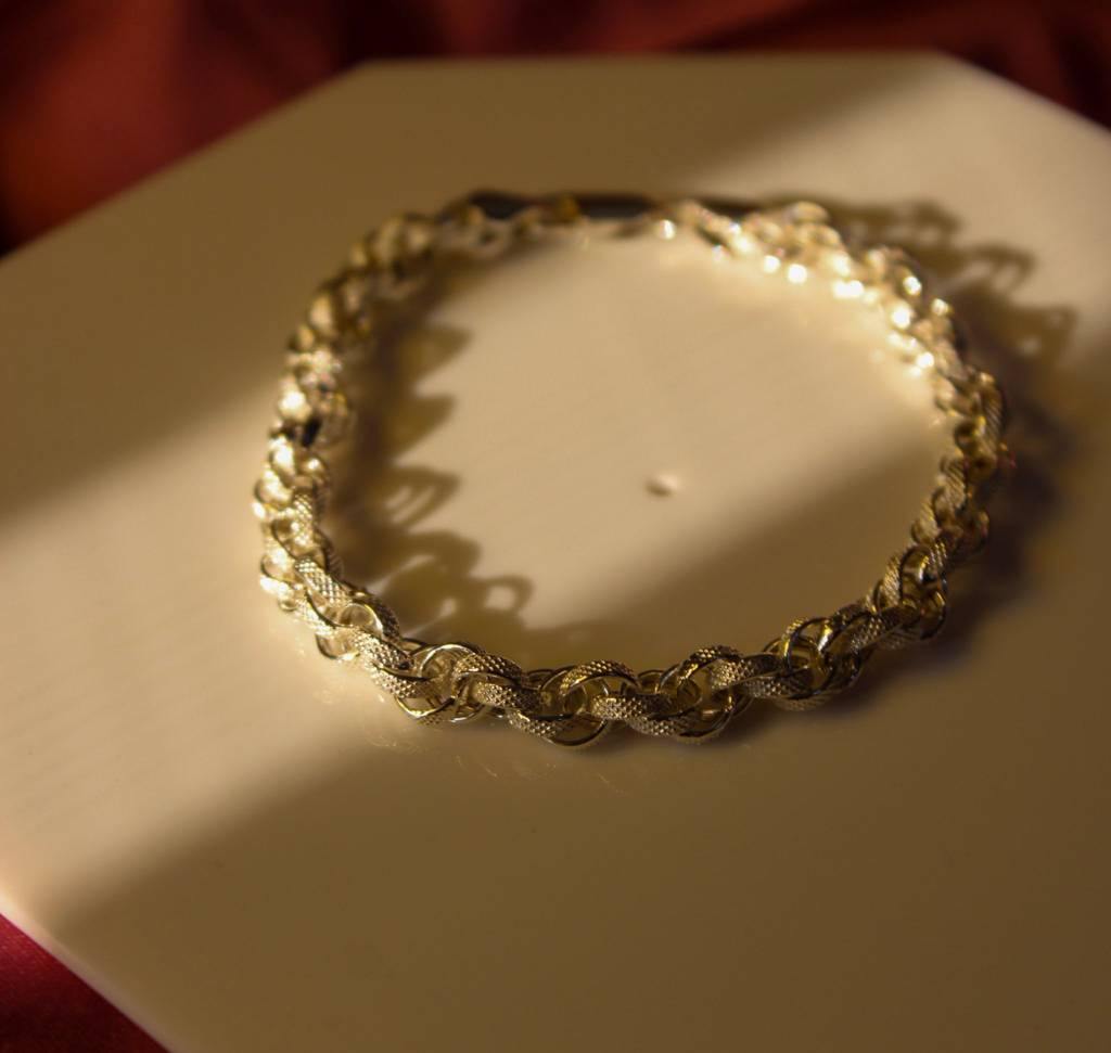 Men'S Silver Twilight Link Bracelet : KMJ305