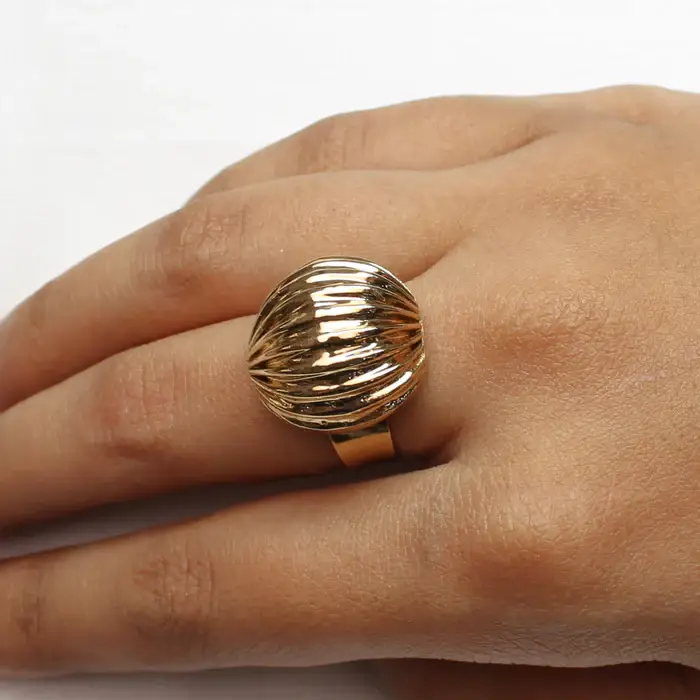 Tfc 24K Vortex Gold Plated Adjustable Ring : 30169