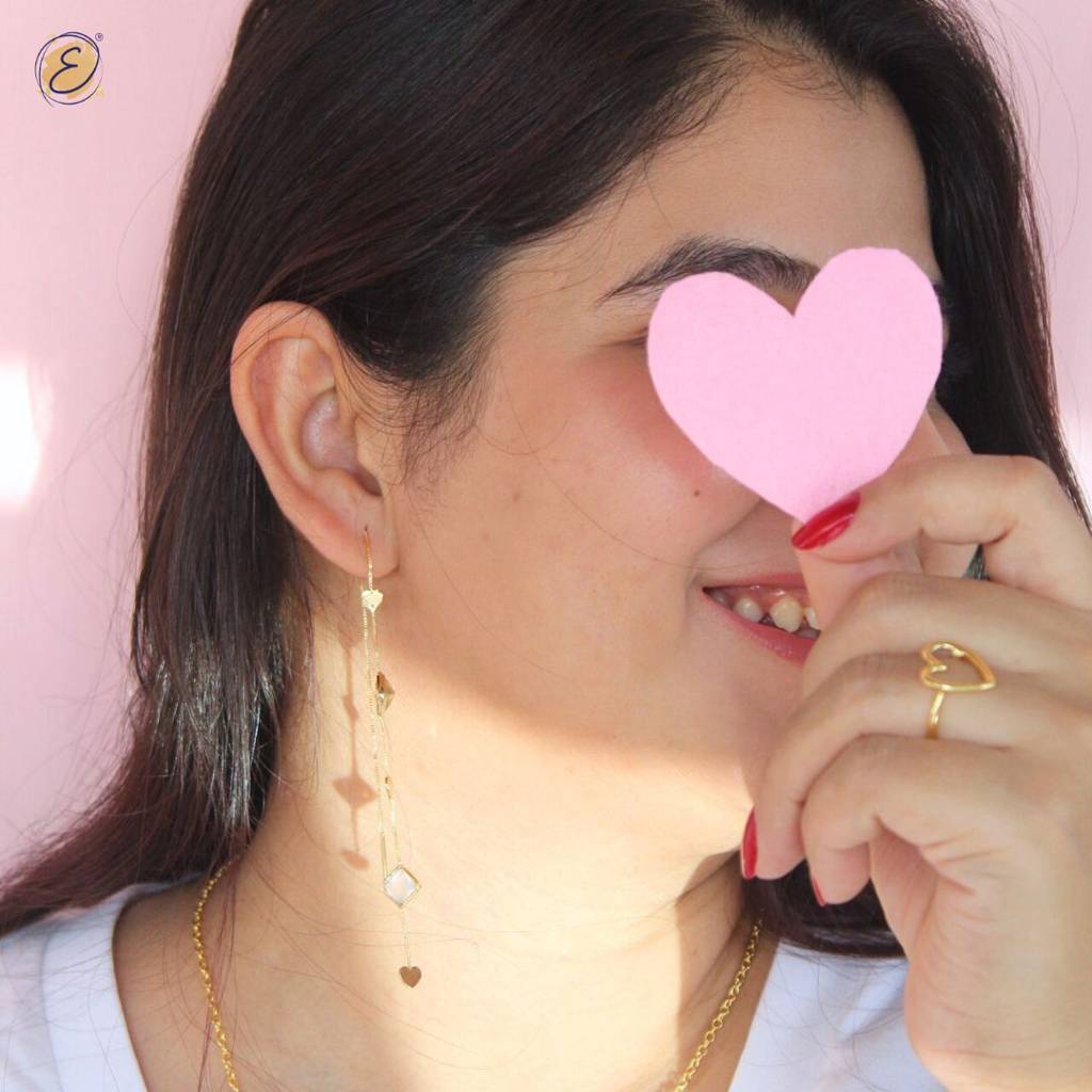 Blush Threader Earrings : EAHQTE