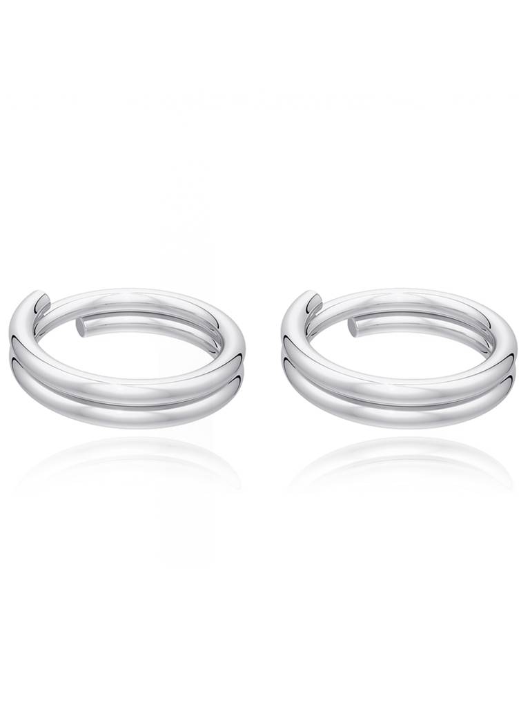 Dual Spiral Sterling Silver Toe Ring : U100SO005TR0238