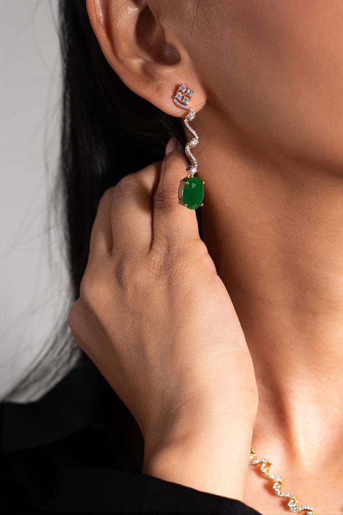 Eshana Emerald Diamantã© Pendant Set : 202510681