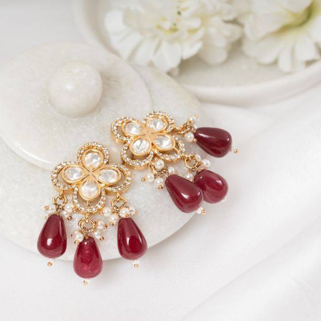 Qirin Polki Earring : PA-45A