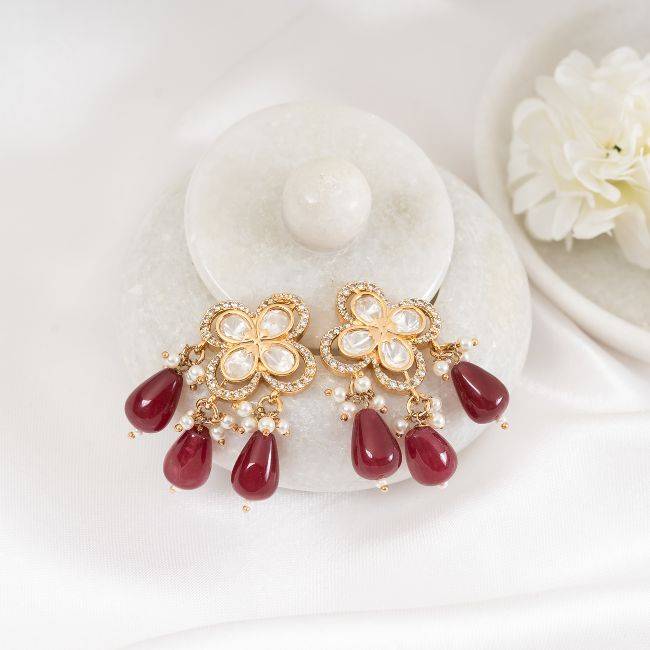 Qirin Polki Earring : PA-45A