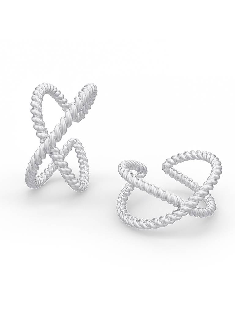 Twisted Wire Sterling Silver Toe Ring : U100SO010TR0119