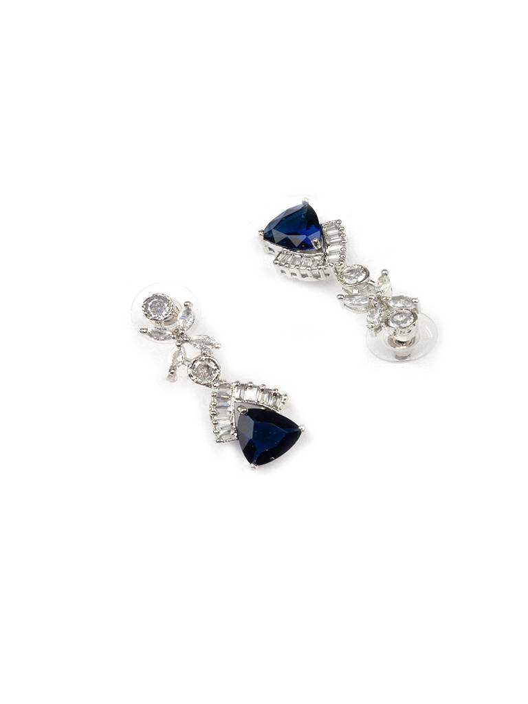 Cz Ad Necklace Set For Glamorous Lookâ : AD127BLUE