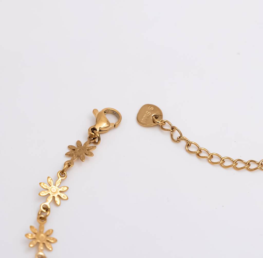 Daisy Chain Anklet - Gold : C2-A03