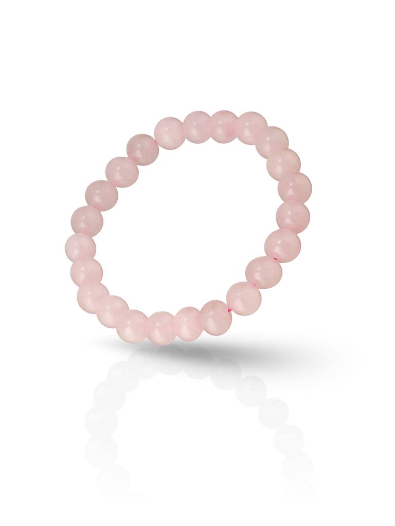 Rose Quartz Crystal Bracelet For Love & Positive Energy : STBR8226