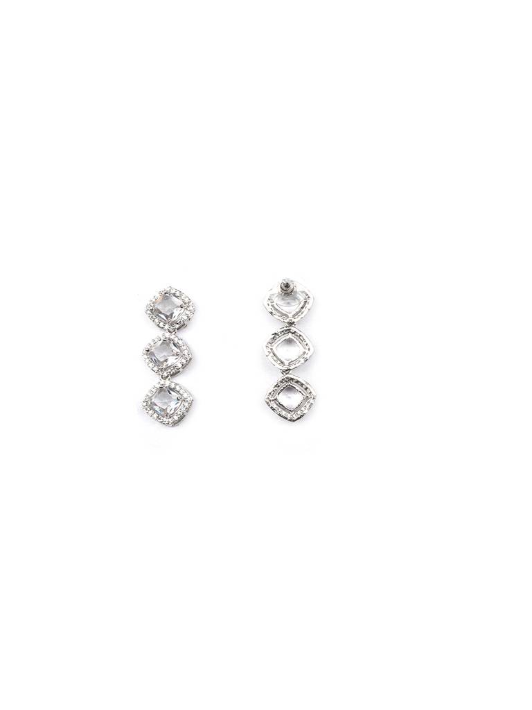 Â Eternal Sparkle:  Ad Sleek Necklace Set : AD132WHITE