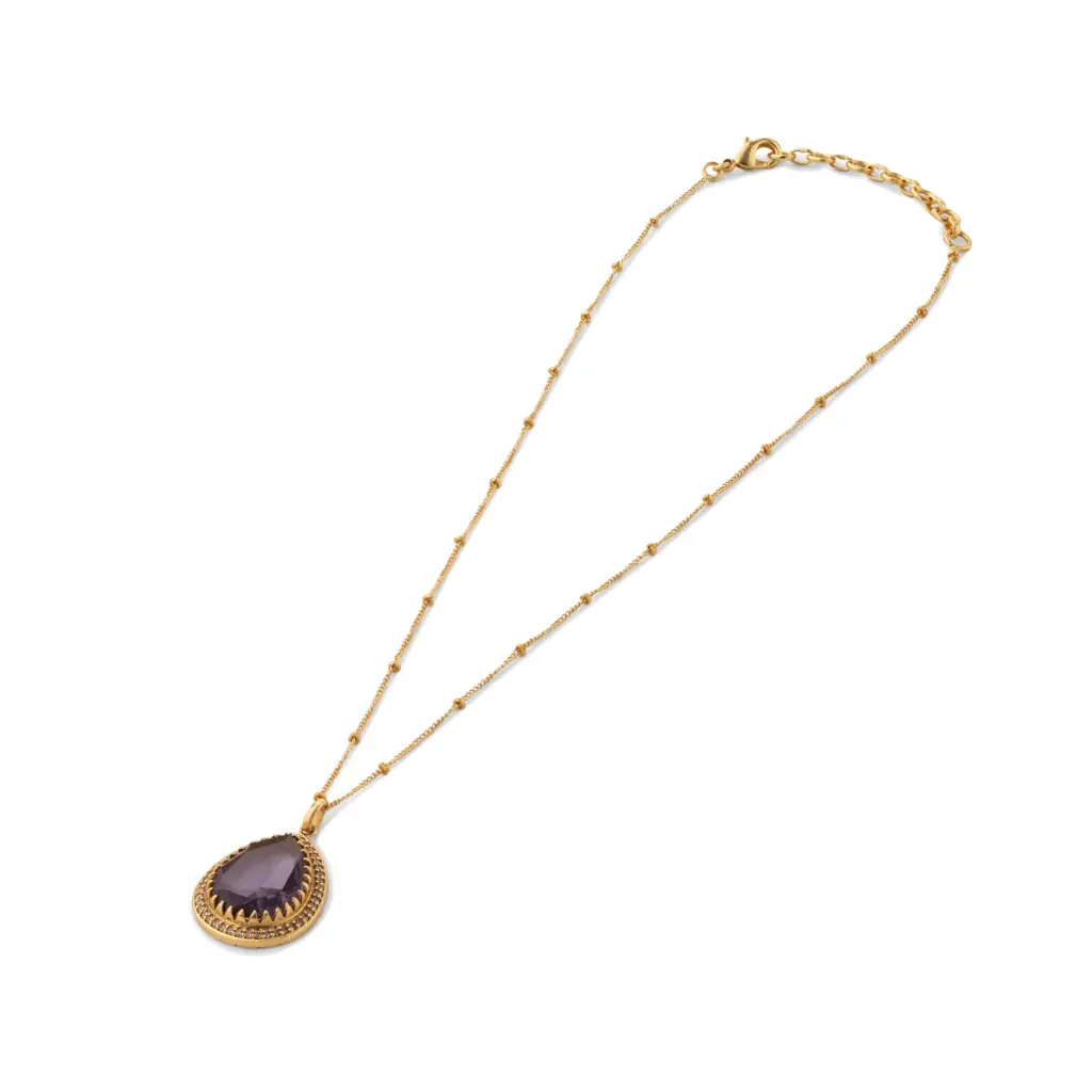 Gulmohar Wild Lavender Chainlet By Tribe Amrapali : 1083