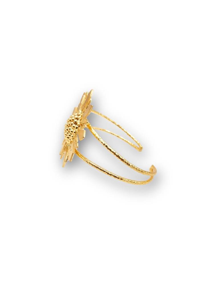Aroosha Adjustable Brass Bracelet For Women 18K Gold Plated : BJV063