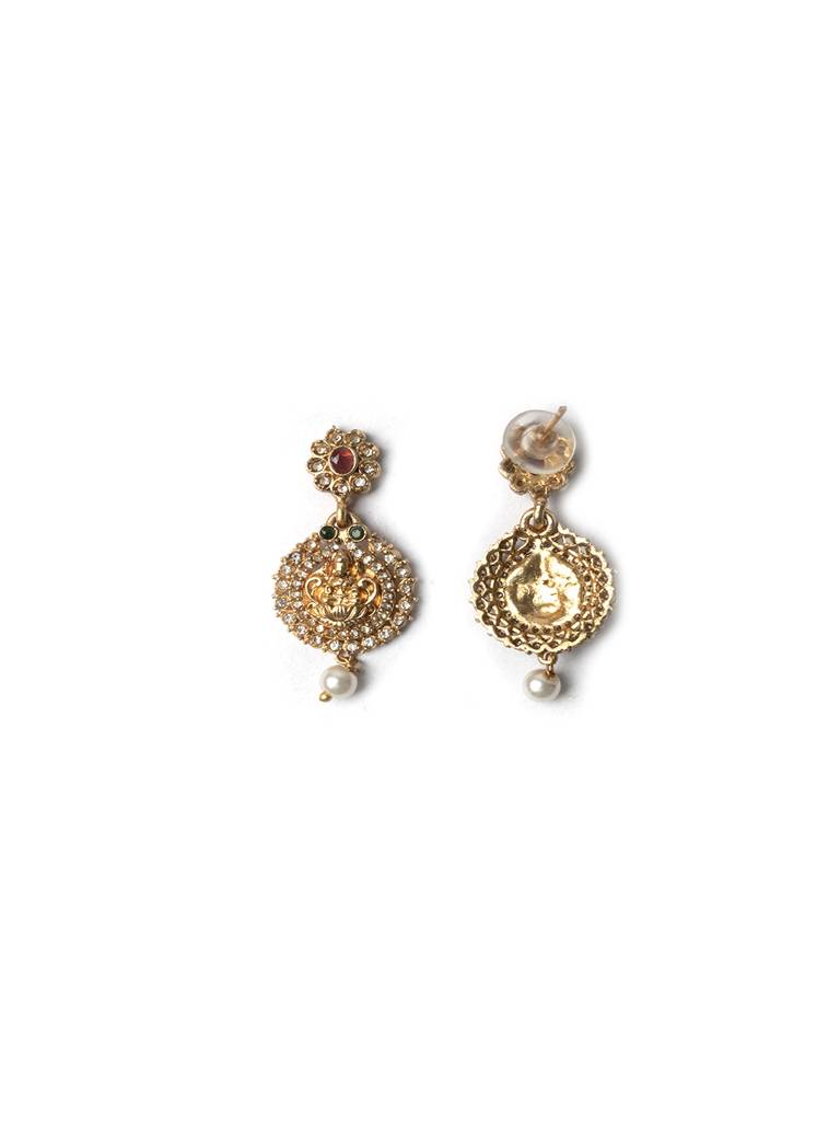 Exquisite Temple-Inspired Necklace Set : SATJS229