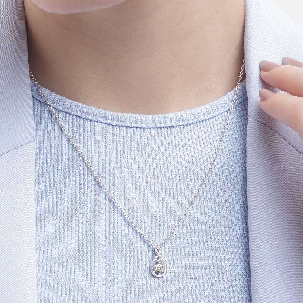 Silver Zircon Pear Necklace : Silver Zircon Pear Necklace : Silver Zircon Pear Necklace : Silver Zircon Pear Necklace : 