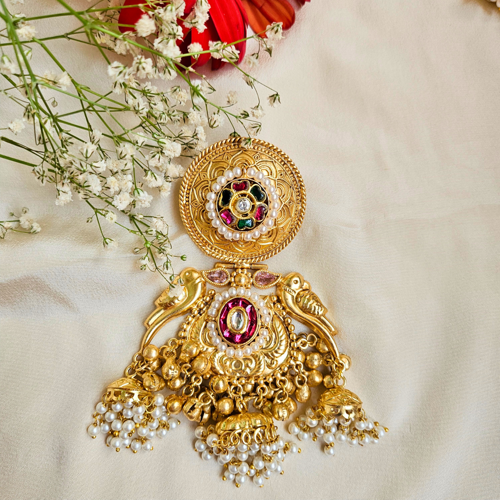 Aayat Kashmiri Pachi Kundan Jhumki : ER021