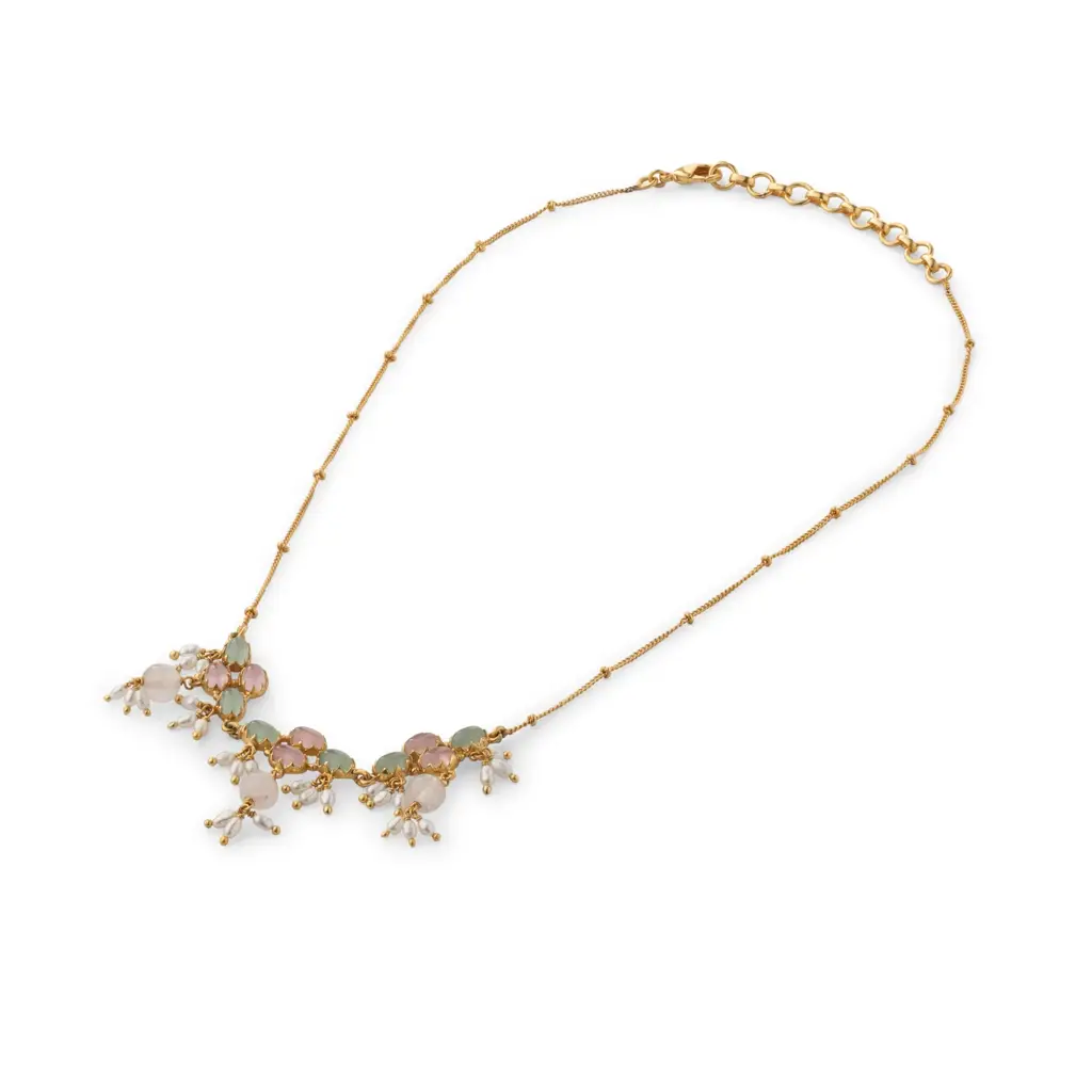 Gulmohar Pastel Blooms Chainette By Tribe Amrapali : 1081