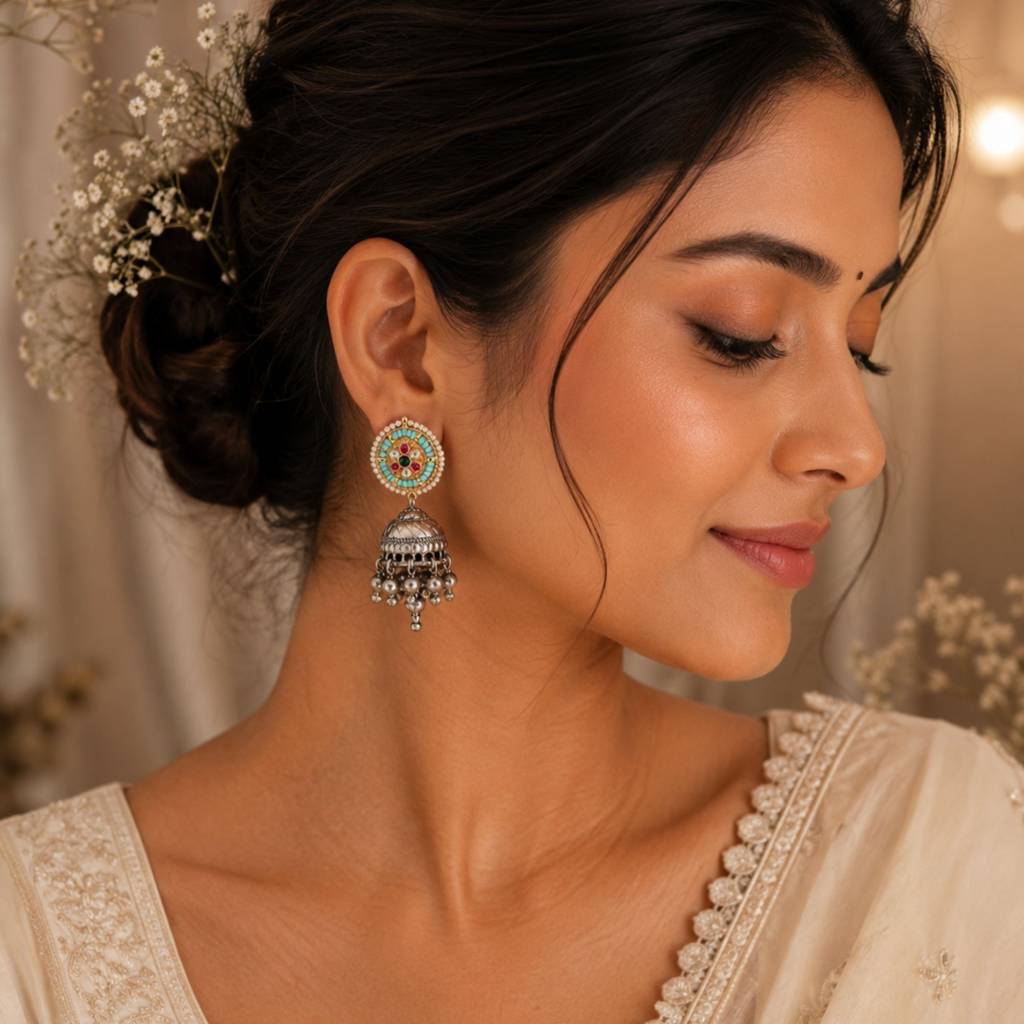 Ira Classic Pachi Kundan Earrings : PAS011