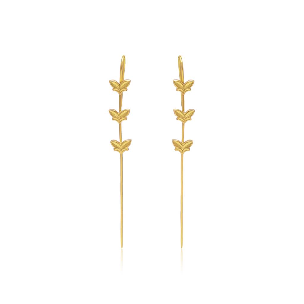 925 Sterling Silver Traditional Ear Cuffs-3752 : 3752