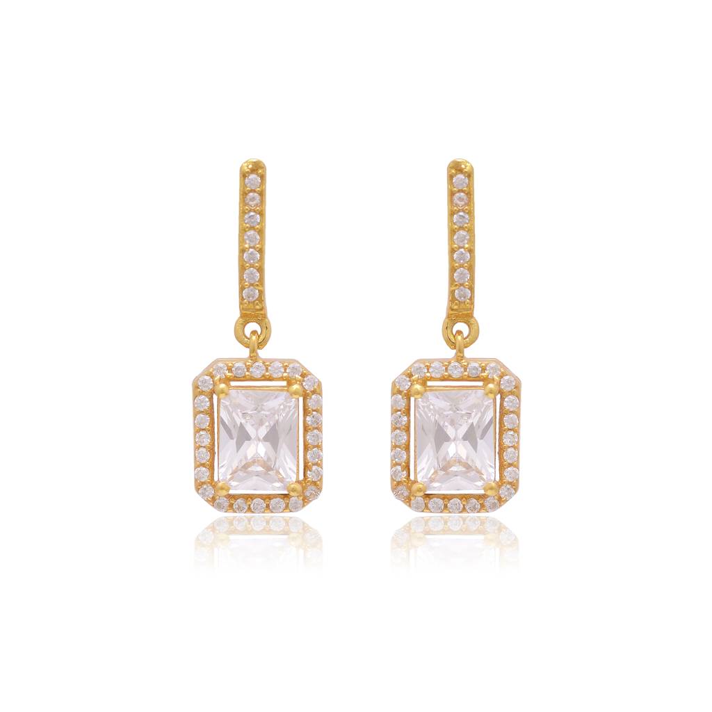 925 Sterling Small Earring With Cz : 3768