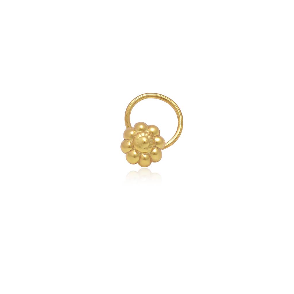 925 Sterling Silver Traditional  Nose Pin -3773 : 3773