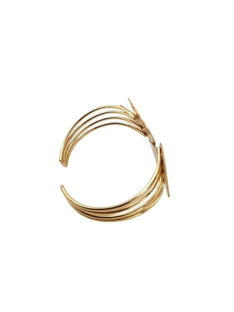 Vanshika Adjustable Brass Bracelet For Women 18K Gold Plated : BJV018
