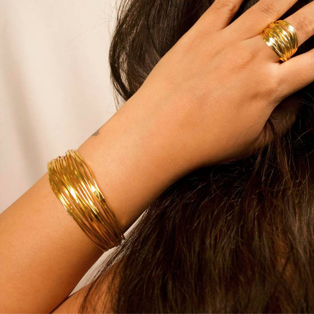 Chunky Streak Arm Cuff : EKCSAC