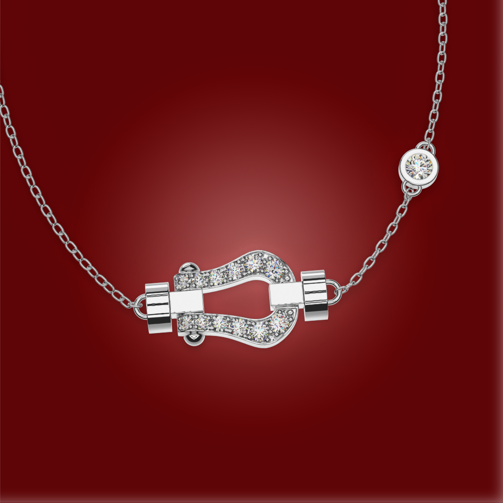 Lucky Pavã© Necklace | 925 Sterling Silver : IH135G7
