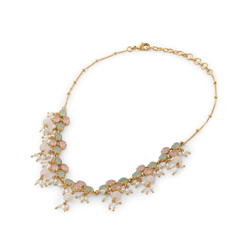 Gulmohar Pastel Blooms Chainlet By Tribe Amrapali : 1065