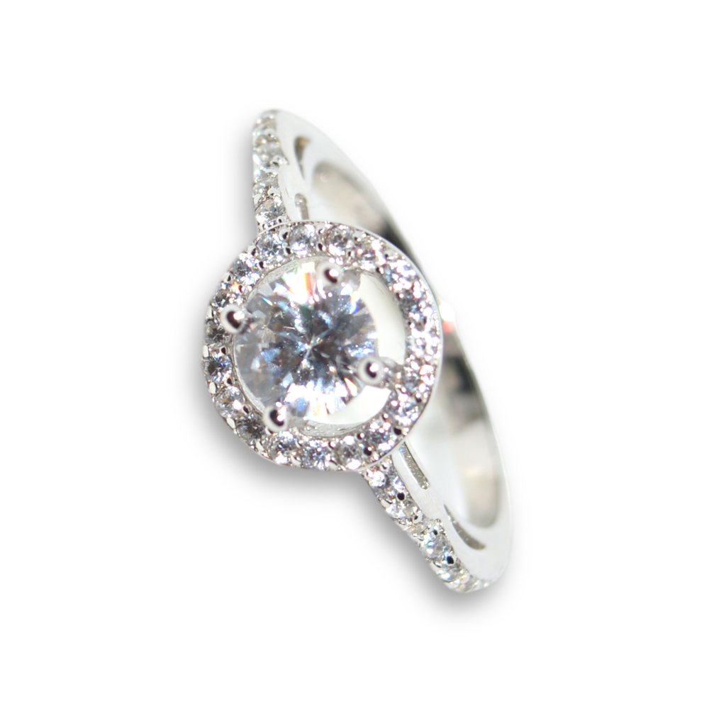 Sparkling Starburst Halo Ring : 399
