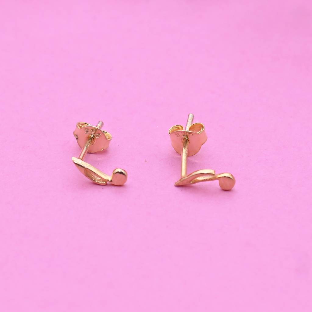 925 Pure Silver Music Symbol Inspired Stud Earrings For Girls And Kids : TWP1309