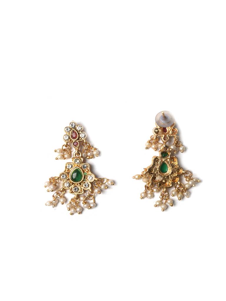 Short Guttapusalu Necklace Set - A Regal South Indian Bridal Jewellery : SATJS288SHORT