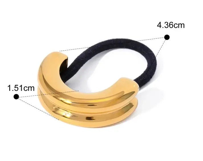 Glossy Dome Arch Rubber Band - Pony Cuff : RUB01