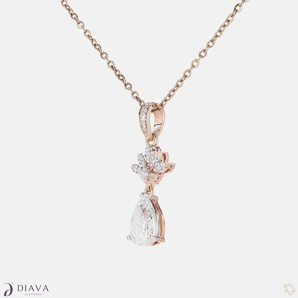 Blooming Teardrop Pendant : BloomingTeardropPendant