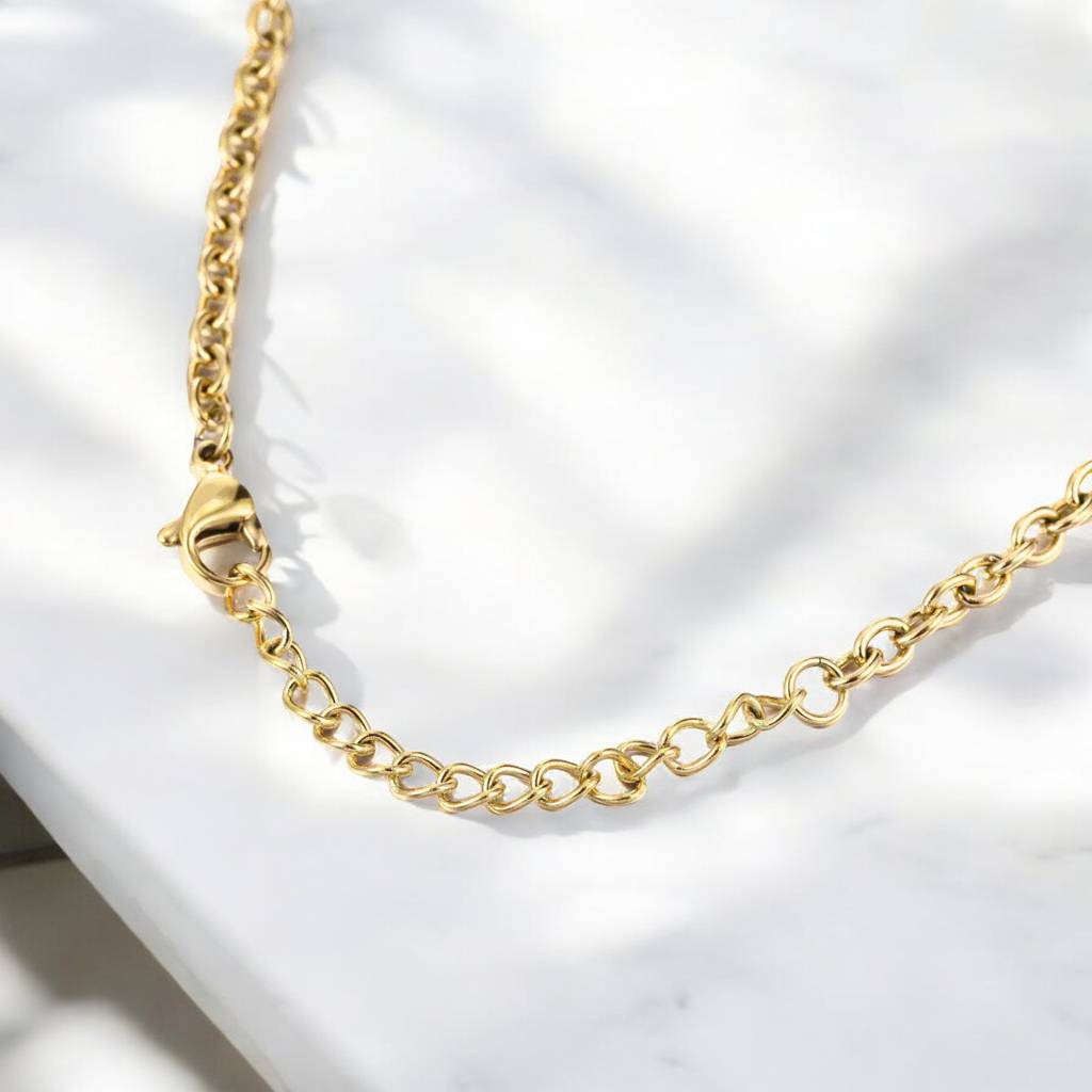 Golden Honeycomb Necklace : GoldenHoneycombNecklace-CL-NK-PG-06