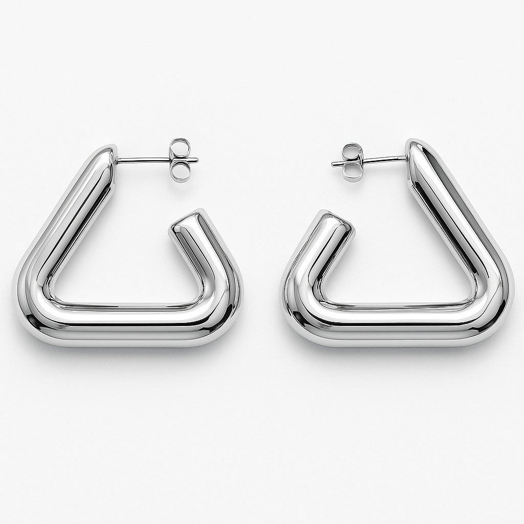 Triangle Hollow Drop Earrings For Women : CJLX219770402BY