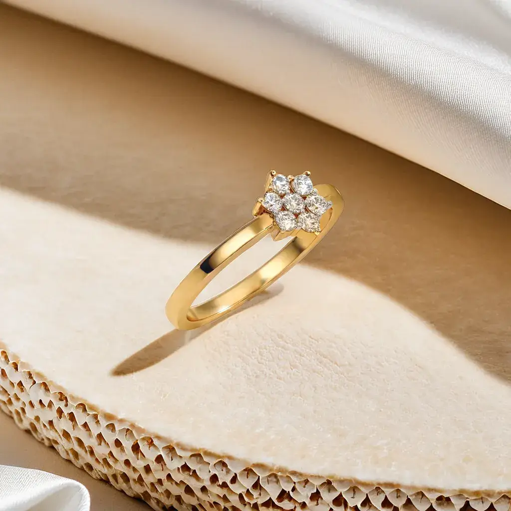Floral Essence - Lab Diamond Ring : LLRG0097
