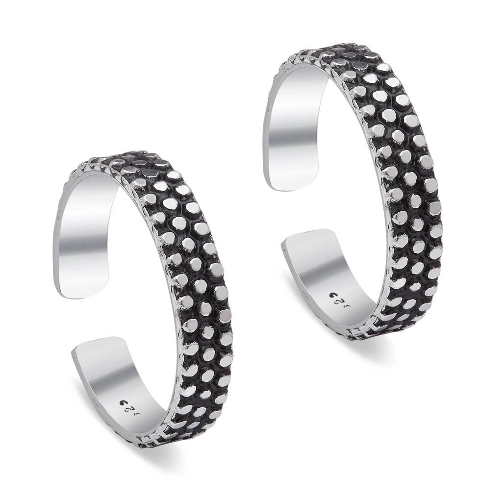 Radiant Steps 925 Sterling Silver Toe Rings : TOE-10070-R