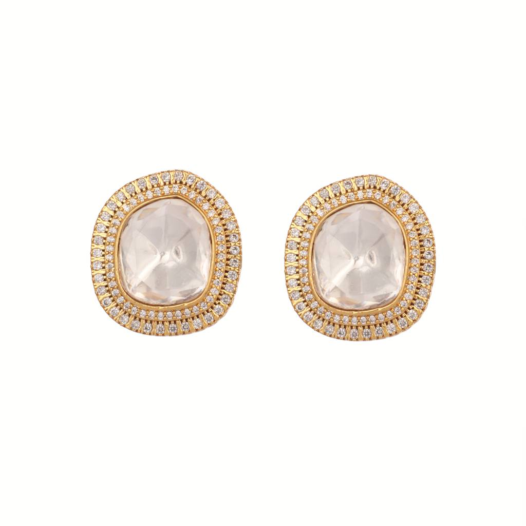 Golden Spark Anti Tarnish Studs : YI24A0302E