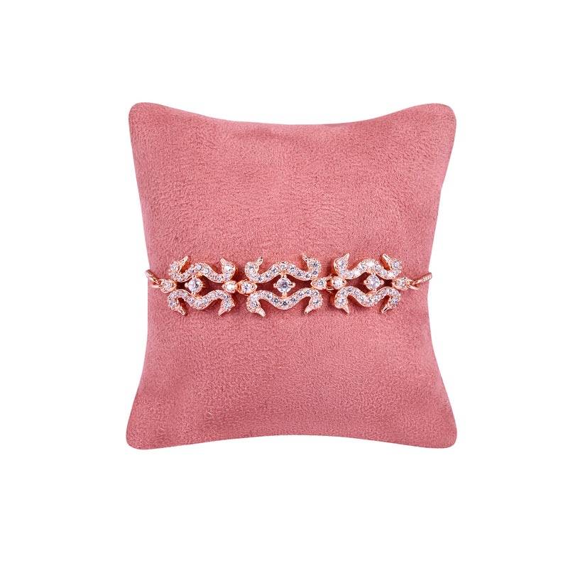 Glam Cz Peacock Bracelet Adjustable Bracelet | Festive & Party Wear : AD-175-RGWEBR