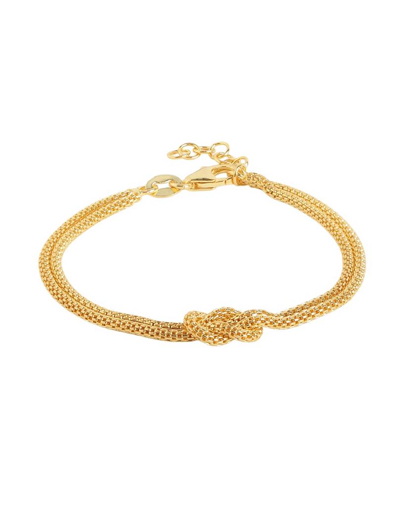 18Kt Plated Love Knot Bracelet : FJB6128