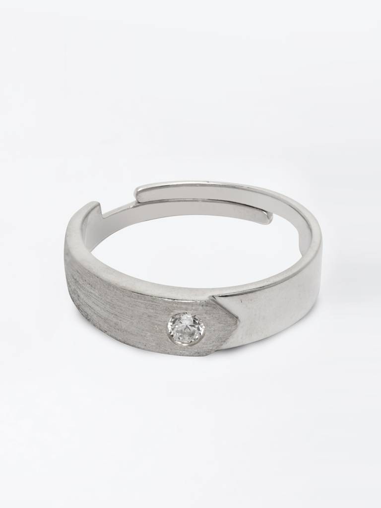 Pure 925 Sterling Silver Belt Adjustable Ring Gift For Men And Boys : CSCPLR9_M