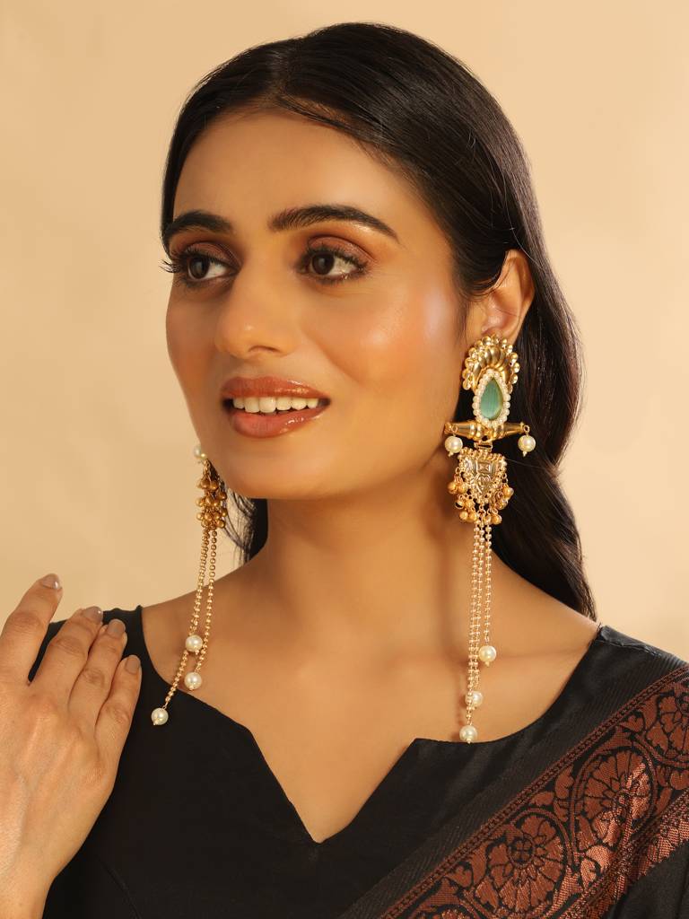 Serene Cascade Dangler Earrings : YI24A0440E