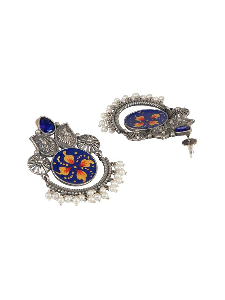 Indigo Blossom Artisan Chanbali : HSPKEAR1671