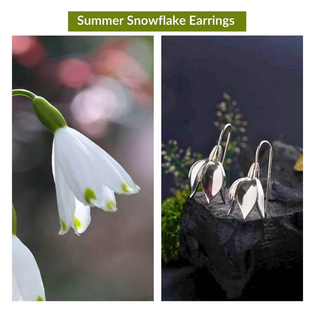 Summer Snowflake Earrings : silver_earrings_sterling_SummerSnowflakeFlower