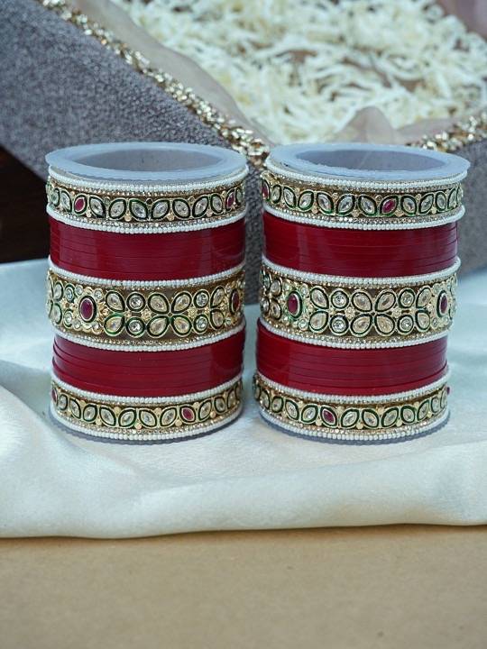 Punjabi Chuda Bangles Set For Bride – Wedding & Festive Wear : HB-27-24
