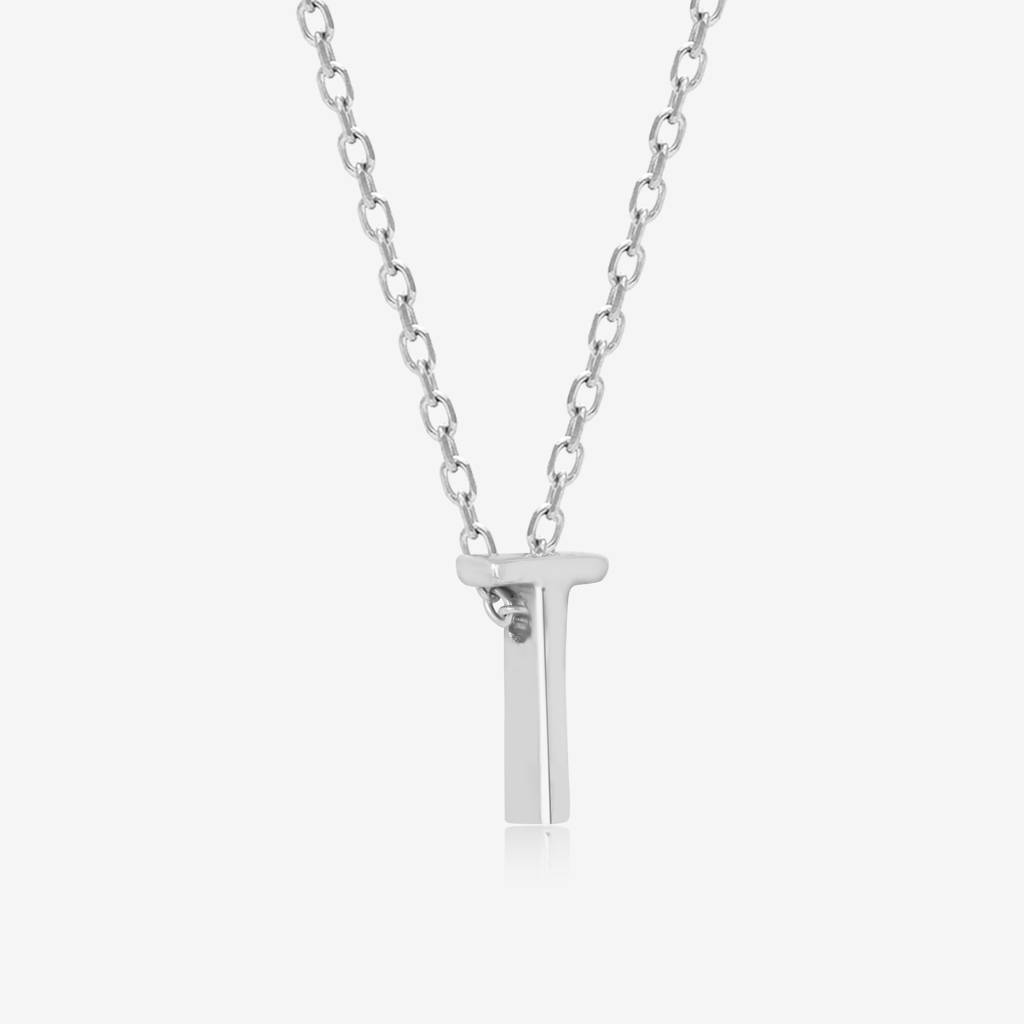 Timeless T Initial Necklace : JIN199