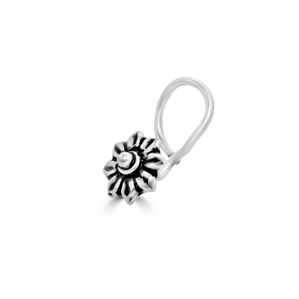 925 Pure Silver Antique Nose Pin-Np1003 : NP1003