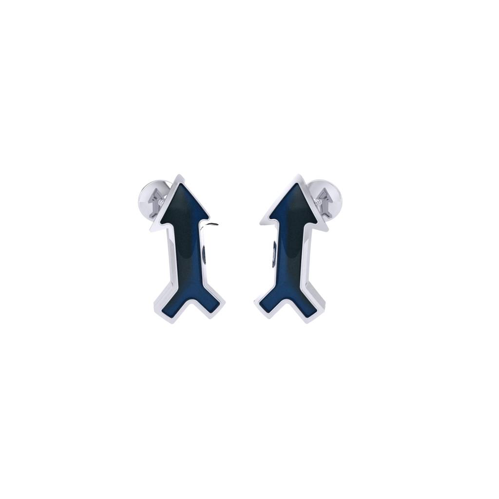 925 Pure Silver Arrow Stud Earrings : TWP1352